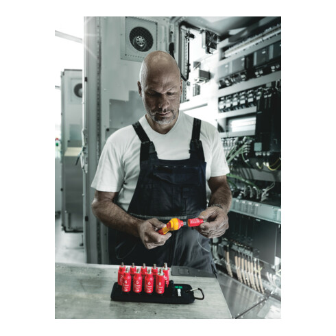 Wera Belt B VDE 1 Zyklop bitmoerenset TX/hexagon inbus met klemfunctie, 3/8 inch aandrijving, 10 delig