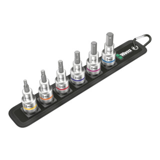Wera Belt C 2 Zyklop binnenzeskant Bitdoppen set, met vasthoudfunctie, met 1/2" -aandrijving
