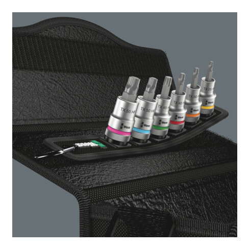 Wera Belt C 3 TX HF Zyklop Bitnuss-Satz TX, mit Haltefunktion, 1/2"-Antrieb, 6-teilig
