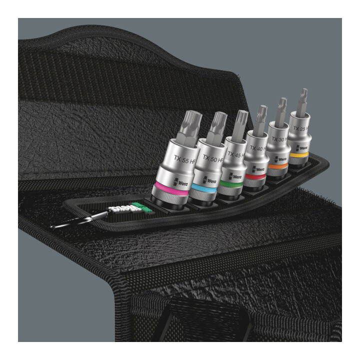 Wera Belt C 3 TX HF Zyklop Bitnuss-Satz TX, mit Haltefunktion, 1/2"-Antrieb, 6-teilig