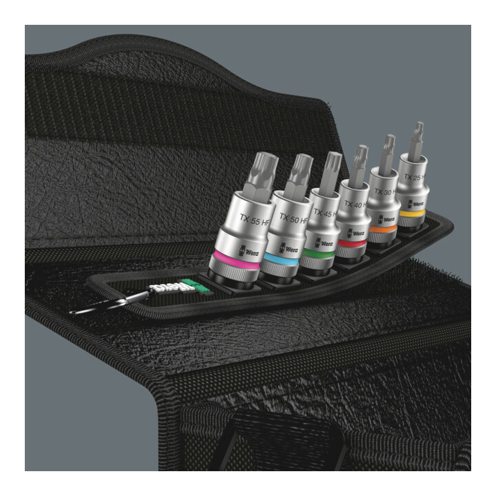 Wera Belt C 3 TX HF Zyklop Bitnuss-Satz TX, mit Haltefunktion, 1/2"-Antrieb, 6-teilig