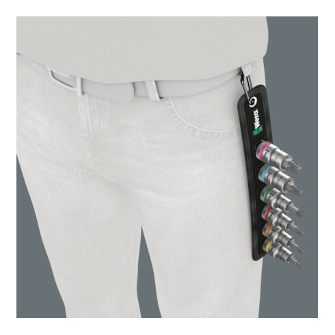 Wera Belt C 3 TX HF Zyklop Bitnuss-Satz TX, mit Haltefunktion, 1/2"-Antrieb, 6-teilig