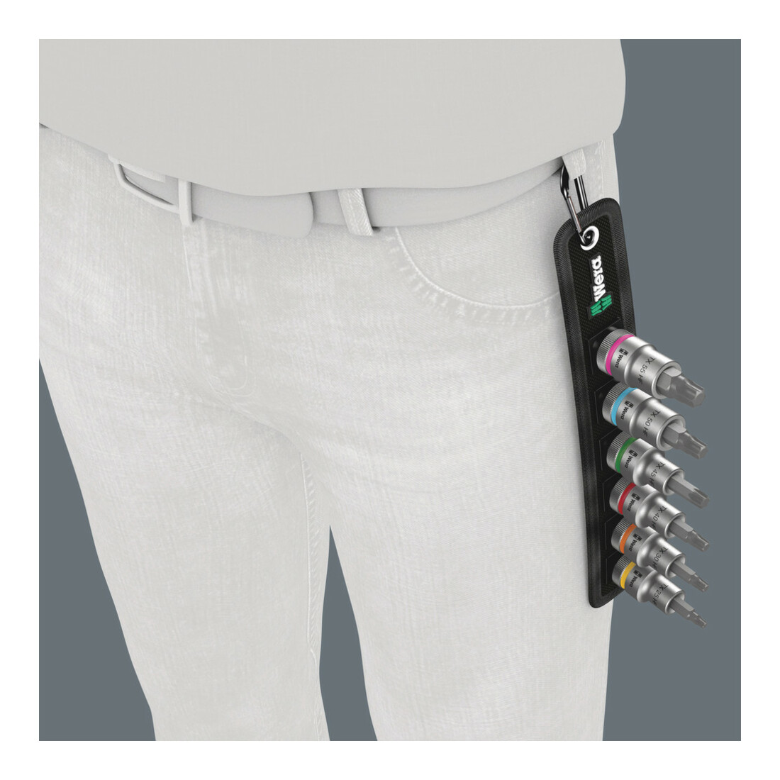Wera Belt C 3 TX HF Zyklop Bitnuss-Satz TX, mit Haltefunktion, 1/2"-Antrieb, 6-teilig
