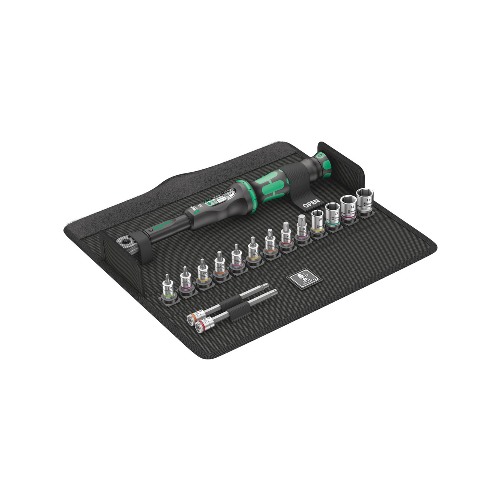 Wera Bicycle Set Torque 1, Drehmomentschrauber-Set, 16-teilig, 5004180001