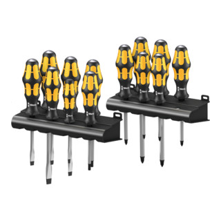 Wera Big Pack 900 Schraubendrehersatz Kraftform Wera: Der Schraubmeißel + Rack, 13-teilig