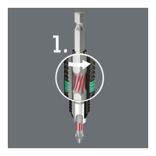 Wera Bit BiTorsion 1/4" DIN 3126 C6,3 PH1x25mm