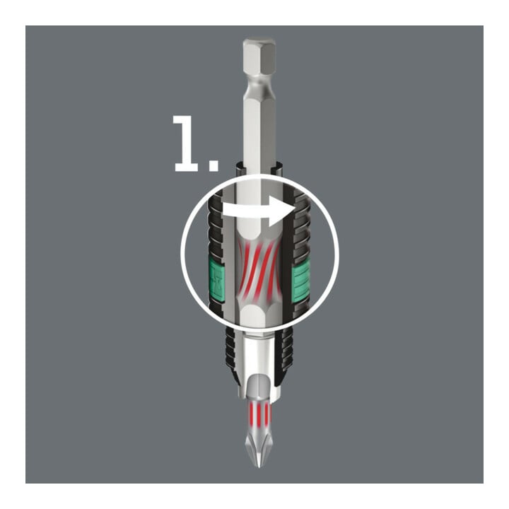 Wera Bit BiTorsion 1/4" DIN 3126 C6,3 PH2x25mm