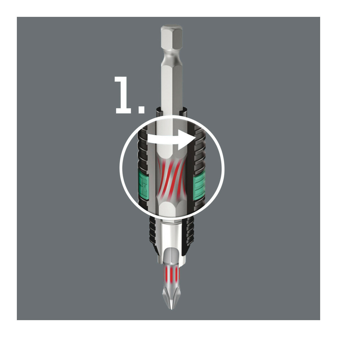 Wera Bit BiTorsion 1/4" DIN 3126 C6,3 PH2x25mm