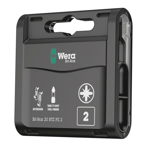 Wera Bit-Box 20 BTZ PZ, PZ 2 x 25 mm, 20-teilig