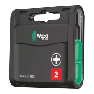 Wera Bit-Box 20 PH, PH 2 x 25 mm, 20-teilig