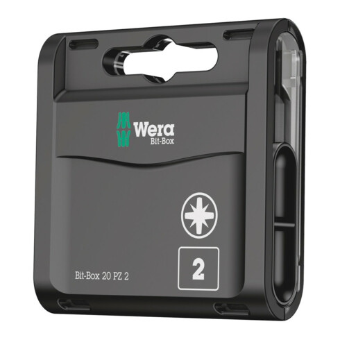 Wera Bit-Box 20 PZ, PZ 2 x 25 mm, 20-teilig