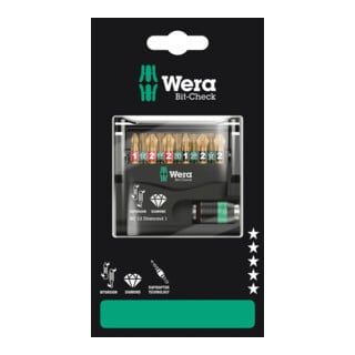 Wera Bit-Check 12 Diamond 1 SB, 12-teilig