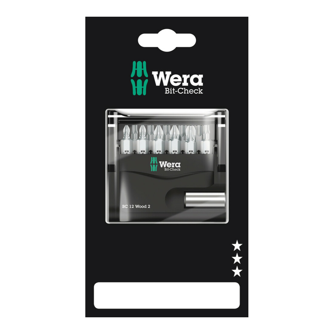 Wera Bit-Check 12 Wood 2 SB, 12-teilig