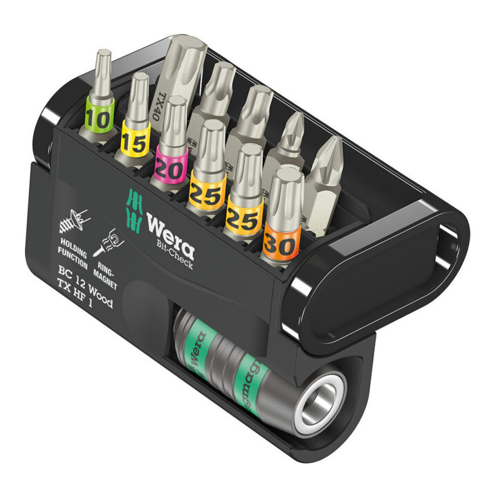 Wera Bit-Check 12 Wood TX HF 1, 12 pièces
