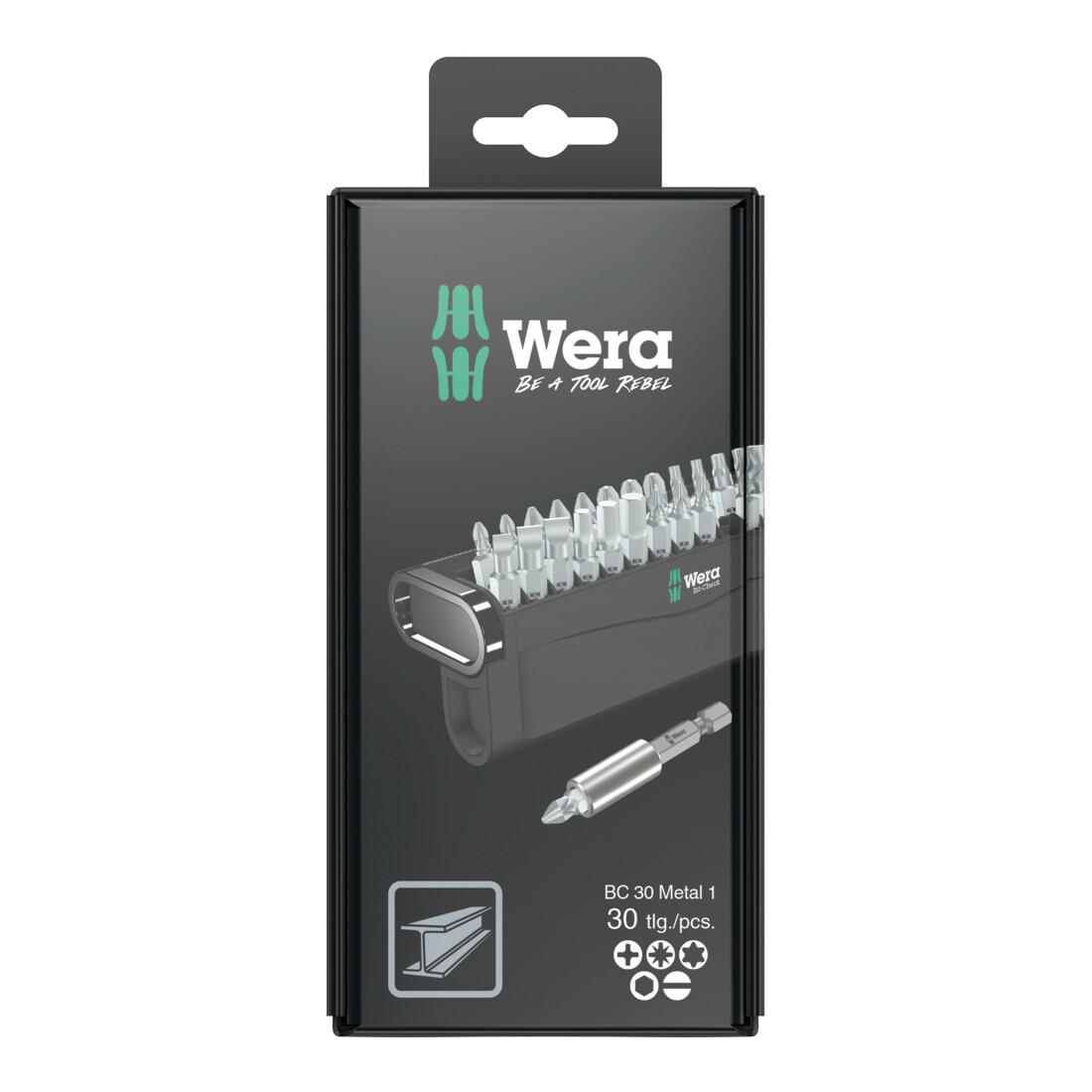 Wera Bit-Check 30 Metal 1 SB, 30-delig