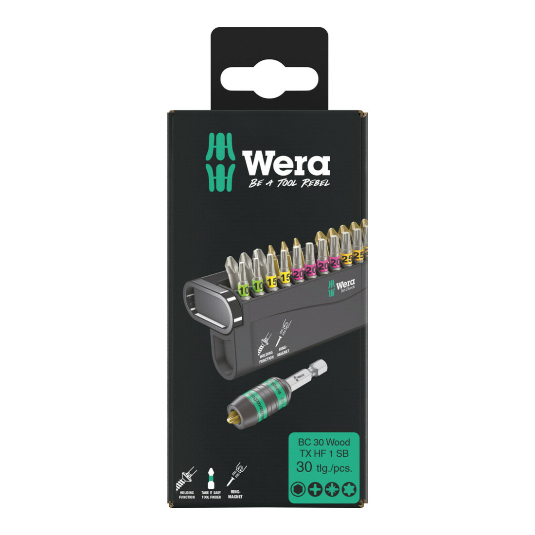 Wera Bit-Check 30 Wood TX HF 1 SB, 30-teilig