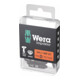 WERA Bit Impaktor per viti Pozidriv, 1/4" C 6,3 Set con 10pz., Dim. dell'impronta a croce: 2-1