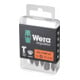 WERA Bit Impaktor per viti Pozidriv, 1/4" E 6,3 Set con 5pz., Dim. dell'impronta a croce: 2-1