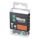 WERA Bit Impaktor per viti TX, 1/4" C 6,3 Set con 10pz., Impronta TX: TX40-1