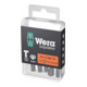 WERA Bit Impaktor per viti TX, 1/4" E 6,3 Set con 5pz., Impronta TX: TX30-1