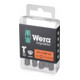 WERA Bit Impaktor per viti TX, 1/4" E 6,3 Set con 5pz., Impronta TX: TX40-1