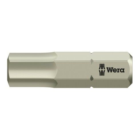 Wera Bit inox 1/4" DIN 3126 C6,3 Hexagone intérieur 6x25mm