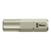 Wera Bit inox 1/4" DIN 3126 C6,3 Hexagone intérieur 6x25mm