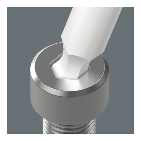 WERA Bit per esagono, 1/4" testa sferoidale, Esagono: 2,5mm