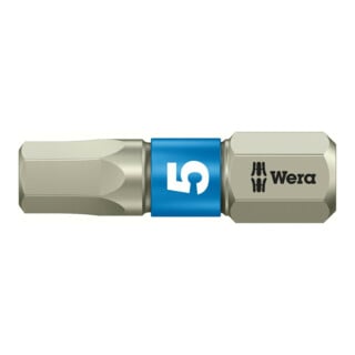 Wera Bit rostfrei 1/4" DIN 3126 C6,3 Innensechskant 5x25mm
