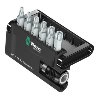 Wera Bit-Sortiment 8067-6 BO TOR x ®/Z Bit-Check, Bit-Halter mit 6 Bits