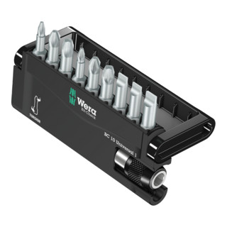Wera Bit-Sortiment 8100-9/TZ Bit-Check, 1 Universalhalter mit 9 Torsions-Bits