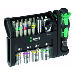 Wera Bit-Steckschlüsselsatz 21-teilig Tool-Check Modular 1