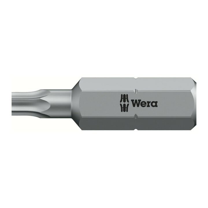 Wera Bit zähhart 1/4" DIN 3126 C6,3 T10x25mm mit Bohrung
