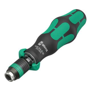 Wera Bits-Handhalter 838 RA-R M mit Ratschenfunktion, 1/4", 1/4" x 123,5 mm