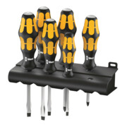 Wera Cacciaviti 932/918/6 Kraftform: cacciavite a scalpello + rack, 6pz.