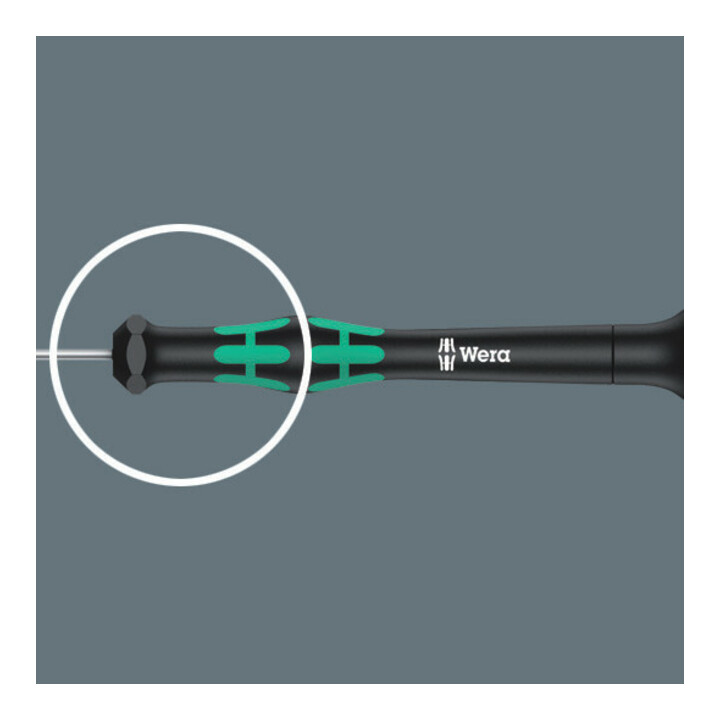 WERA Clé à douilles avec manche de précision Kraftform Micro 2,5 mm