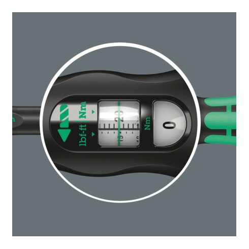 Wera Click-Torque A 5 draaimomentsleutel met omschakelratel, 2,5-25 Nm