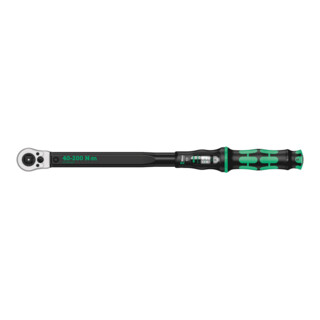 Wera Click-Torque C 3 Push R/L instelbare draaimomentsleutel voor rechtsom en linksom vastdraaien, 40-200 Nm