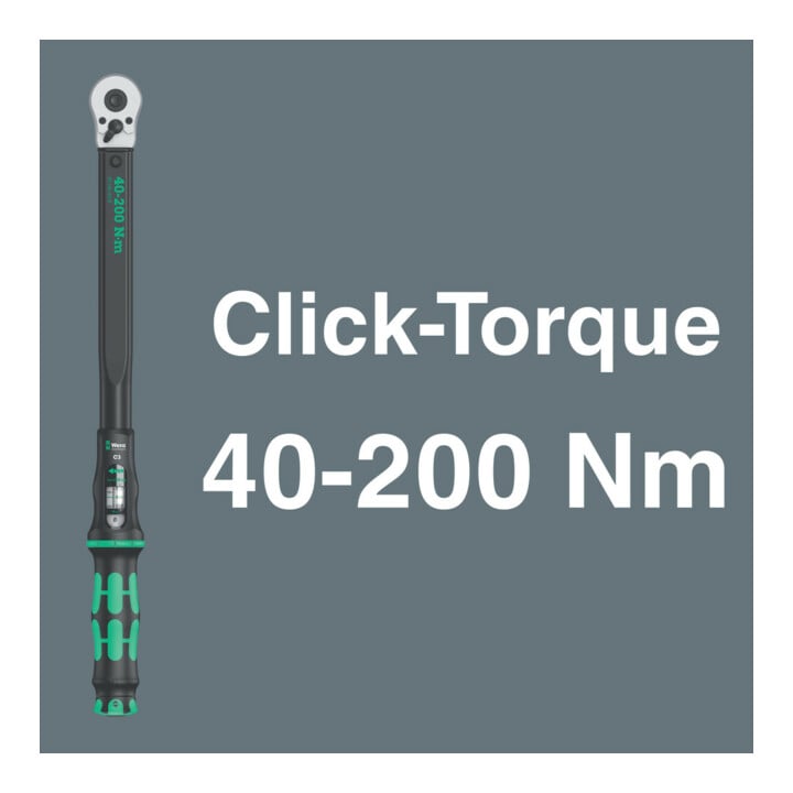 Wera Click-Torque C 3 Set 2 für die Betonverschraubung, 11-teilig