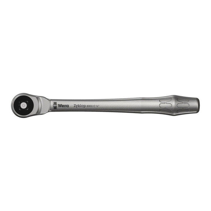 WERA Cliquet de précision “Zyklop Metal”, carré traversant, 1/2″ avec éjecteur