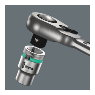 Cliquet à levier 1/2" ZYKLOP interrupteur métallique Wera