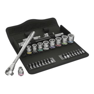WERA Coffret de douilles, carré 3/8 pouce 29 pièces P