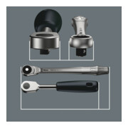 WERA Coffret de douilles, carré 3/8 pouce 29 pièces P-5