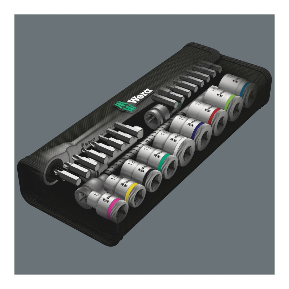 WERA Coffret de douilles, carré 3/8 pouce 29 pièces P