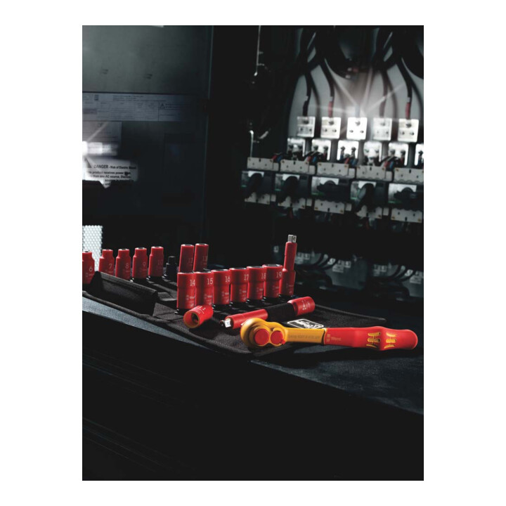 WERA Coffret de douilles, carré 3/8 pouce, isolation VDE 17 pièces 6