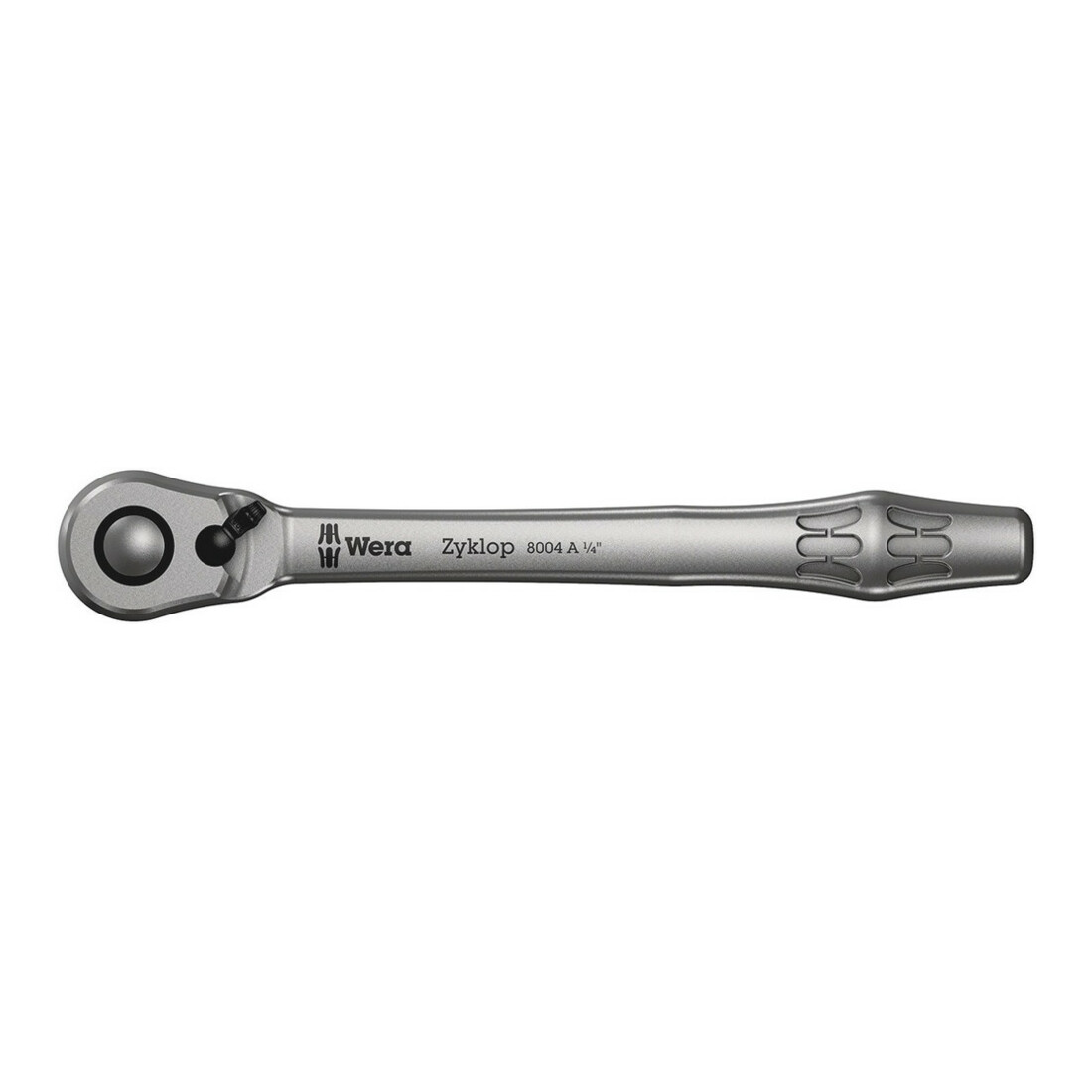 Wera Cricchetto in metallo in set 8100 SAE 12 HF Zyklop, levetta di conversione, attacco 1/4", metrico, 13pz.
