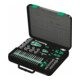 Wera Cricchetto in set 8100 SA/SC 2 Zyklop Speed, attacco 1/4" e attacco 1/2", metrico, 43pz.-1