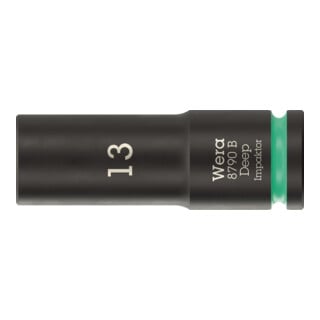 Wera Douille longue 3/8" 13 mm Kraft-