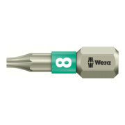 WERA Embout, 1/4 pouce, pour Torx Acier inoxydable «Stainless» TX8