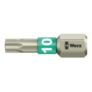 WERA Embout, 1/4 pouce, pour TX Acier inoxydable «Stainless» TX10